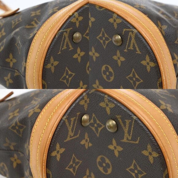 LOUIS VUITTON BUCKET PM Shoulder Tote Bag Monogram Leather Brown M42238 82EE587 - Picture 7 of 15